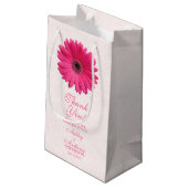 Sac cadeau mariage rose Gerber Daisy dace (Dos Angle)