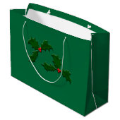Sac cadeau Médicale Green Holly Lg (Dos Angle)