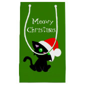 Sac cadeau Meowny Christmas Black Kitty (Devant)