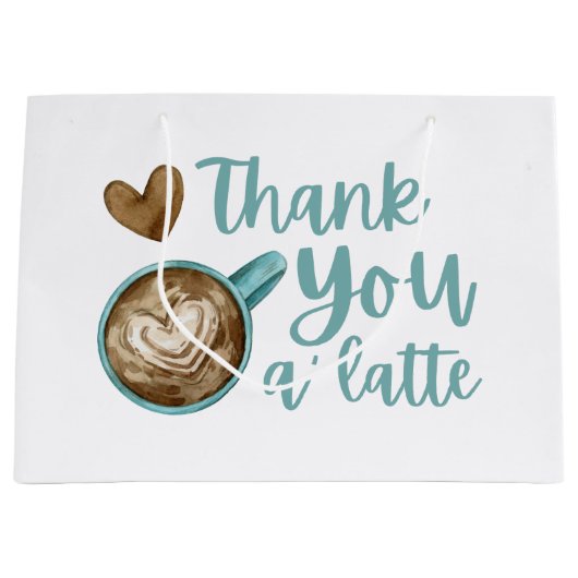 Sac Cadeau Merci A' Latte (Devant)