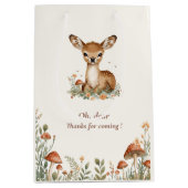 Sac cadeau Merci cerf de Woodland | Forêt rustique (Devant)