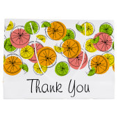 Sac cadeau Merci Citrus grand (Dos)