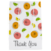 Sac cadeau Merci Citrus moyen (Dos)