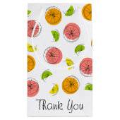 Sac cadeau Merci Citrus petit (Dos)