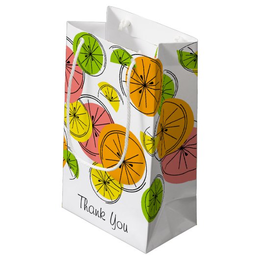 Sac cadeau Merci Citrus petit (Dos Angle)