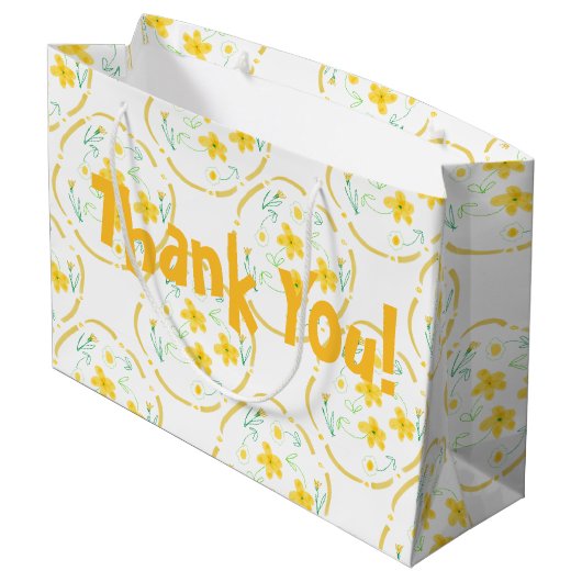 Sac cadeau Merci Designer (Dos Angle)