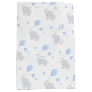 Sac cadeau mignon Baby shower garçon éléphant ball