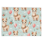 Sac Cadeau Mignon Grand Lama Boho (Dos)