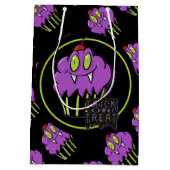 Sac cadeau mignon Halloween violet Vampire Cupcake (Dos)