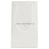 Sac Cadeau Minimaliste Confiance Discrète (Devant)