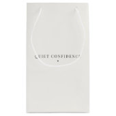 Sac Cadeau Minimaliste Confiance Discrète (Dos)
