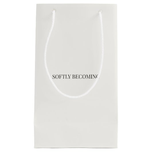 Sac Cadeau Minimaliste Devenir Douce (Devant)