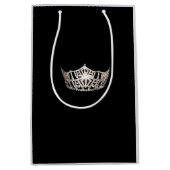 Sac cadeau Miss America Argent Couronne 2 Tones -  (Devant)