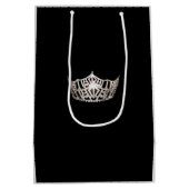 Sac cadeau Miss America Argent Couronne 2 Tones -  (Dos)