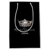 Sac cadeau Miss America Argent Couronne 2 Tones - (Devant)