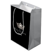 Sac cadeau Miss America Argent Couronne 2 Tones - (Dos Angle)
