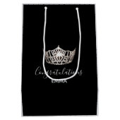 Sac cadeau Miss America Argent Couronne 2 Tones - (Dos)