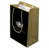 Sac cadeau Miss America Argent Couronne 2 Tones -  (Dos Angle)
