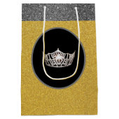 Sac cadeau Miss America Silver Crown Gold FX Glitt (Dos)
