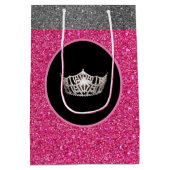 Sac cadeau Miss America Silver Crown Rose FX Glitt (Dos)