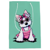 Sac cadeau Miss Olivia Westie KiniArt (Devant)