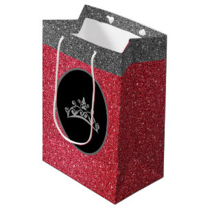 Sac cadeau Miss Pageant Tiara Couronne rouge FX Gl
