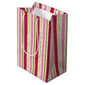 Sac cadeau Mod Christmas Stripes (Dos Angle)