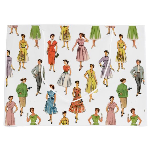 Sac Cadeau mode rétro 50 (Devant)