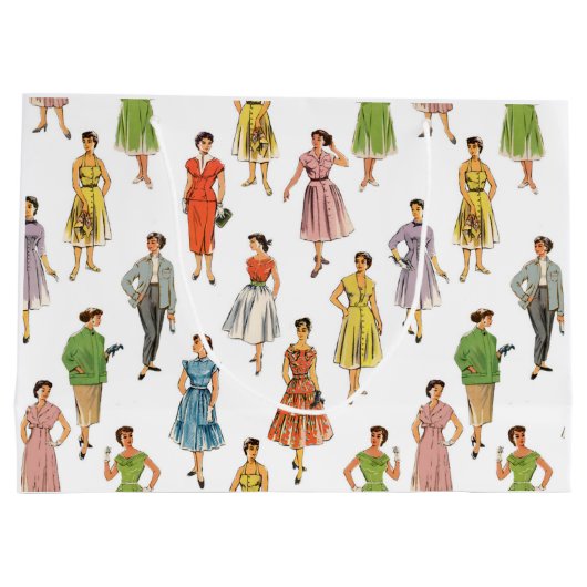 Sac Cadeau mode rétro 50 (Dos)