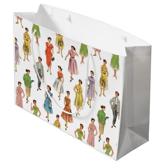 Sac Cadeau mode rétro 50 (Dos Angle)