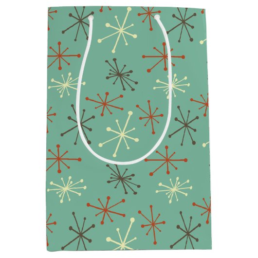 Sac cadeau moderne du milieu du siècle - Starbur a (Devant)