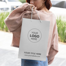 Sac cadeau moderne minimaliste d'affaires