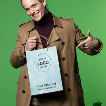 Sac cadeau moderne pour entreprise minimaliste