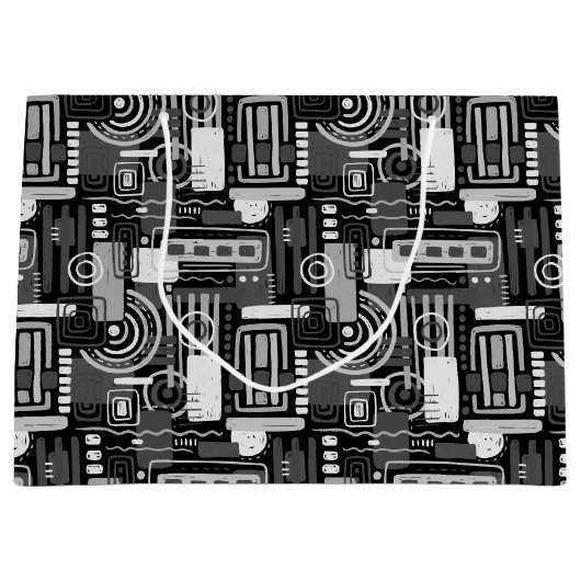 Sac cadeau monochrome Abstrait (Devant)