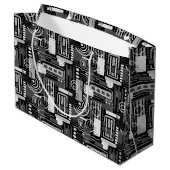 Sac cadeau monochrome Abstrait (Dos Angle)