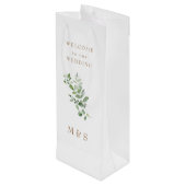 Sac Cadeau Monogram Eucalyptus Mariage Petit Faveu (Dos Angle)