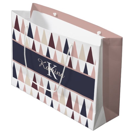 Sac cadeau monogramme (Devant Angle)