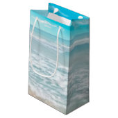 Sac Cadeau | Monogramme moderne Plage géométrique (Dos Angle)