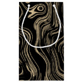 Sac cadeau Monogramme or marbré (Dos)