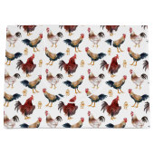 Sac cadeau Motif au poulet aquarelle (Devant)