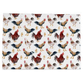 Sac cadeau Motif au poulet aquarelle (Dos)