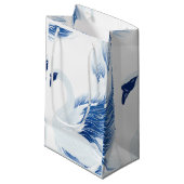 Sac cadeau motif aux ailes de cygne chinoises (Devant Angle)