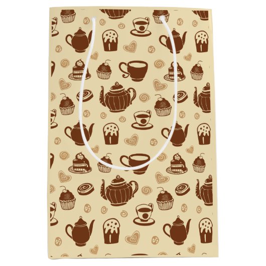 Sac cadeau motif café (Devant)