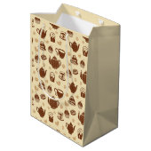 Sac cadeau motif café (Dos Angle)