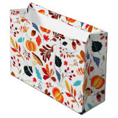Sac cadeau Motif d'automne (Devant Angle)