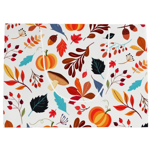 Sac cadeau Motif d'automne (Dos)