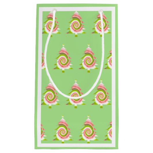 Sac cadeau Motif de pin psychédélique (Devant)