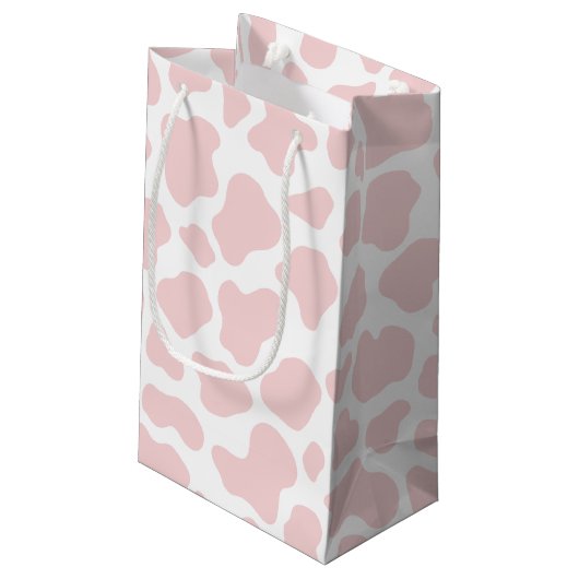 Sac cadeau Motif de vache rose (Dos Angle)
