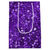 Sac cadeau Motif en mosaïque violet étincelant (Dos)