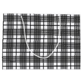 Sac cadeau Motif en verre blanc noir modifiable (Dos)